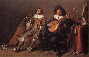 SAFTLEVEN, Cornelis The Duet af oil painting on canvas